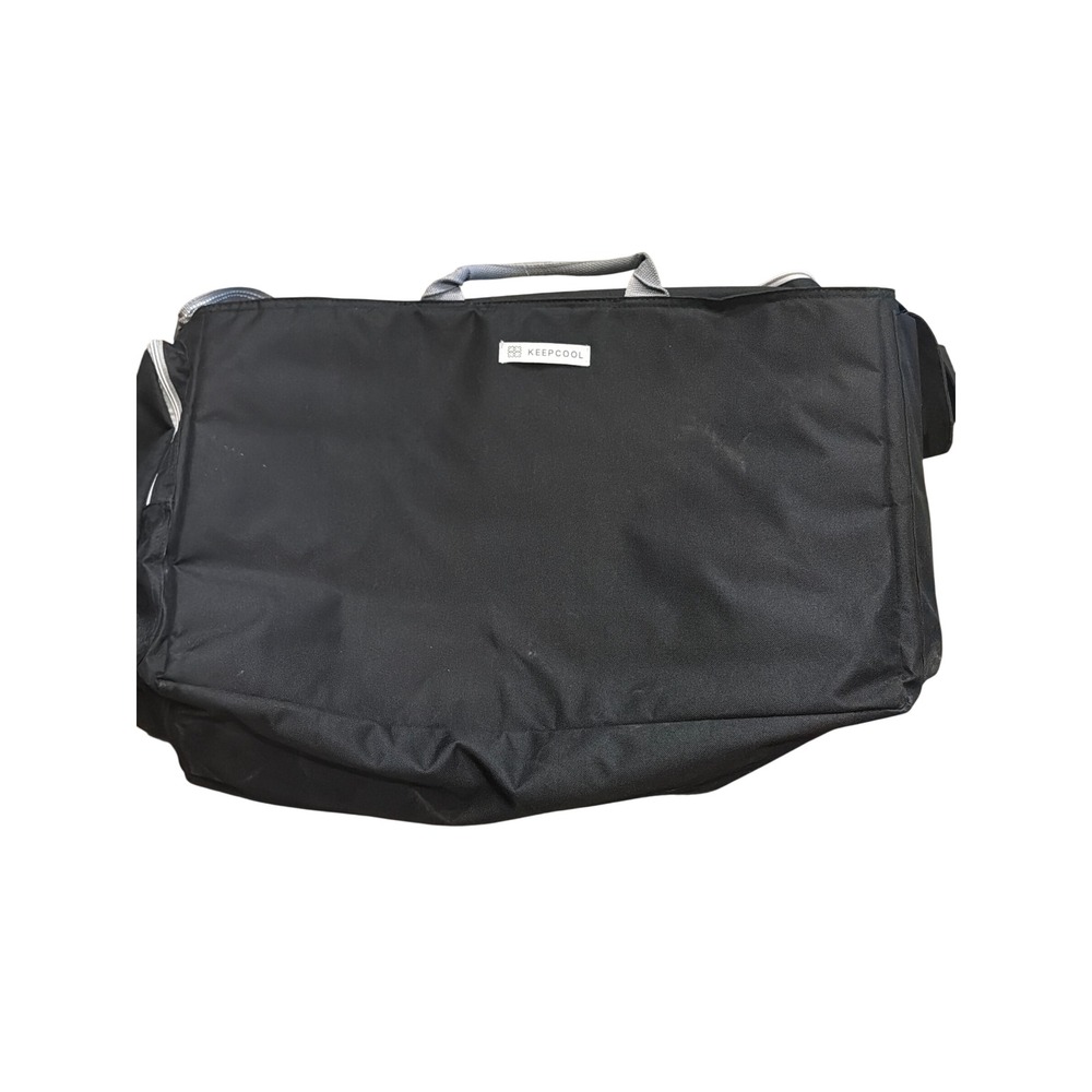 KeepCool Insulated Thermal Bag Black Large Catering Grocery Tote Shoulder Strap